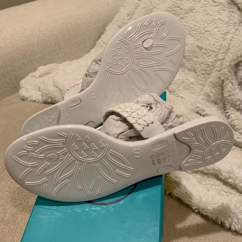 NIB Jack Rogers Tinsley Jelly White size 7 - Picture 3 of 4